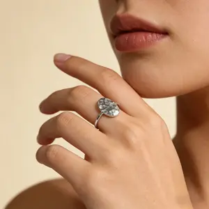 1 Piece Of Vintage Hammered Copper Women's Ring, Suitable For Daily Leisure Travel Party Wear