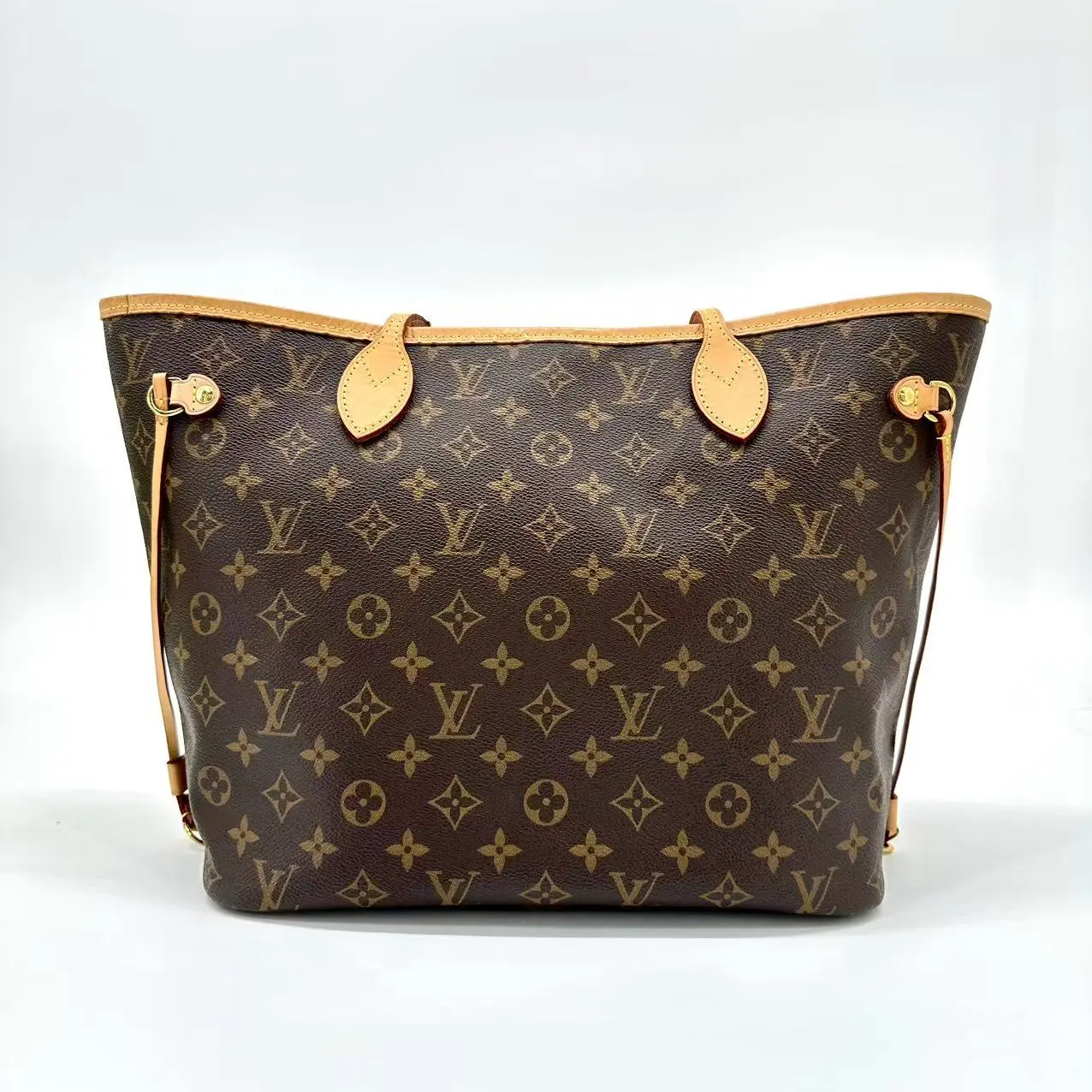 Pre-owned Louis Vuitton Monogram Tote Bags LV Neverfull MM in Pivoine