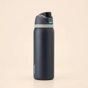 Owala 32oz Foggy Tide FreeSip Water Bottle, Insulated Stainless Steel Bottle, Leakproof Reusable Sports Bottle, Double Wall Vacuum Flask, Travel Hydration Tumbler, Gift for Her & Him