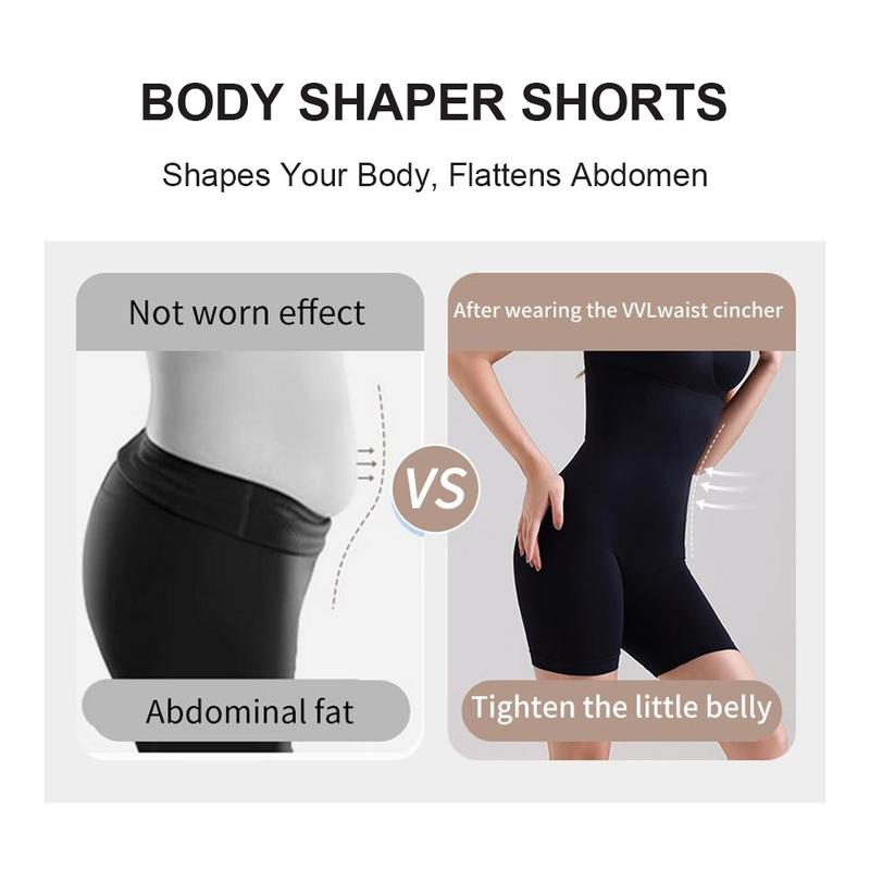 VVL Christmas Women's High Waisted Seamless Anti-Rolling Shapewear Breathable Comfortable Shorts Butt Lifting Suitable for Everyday Wear Clothes Shapewear