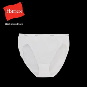 Hanes Women's Breathable Hi-Cut Cotton Underwear, 10-Pack