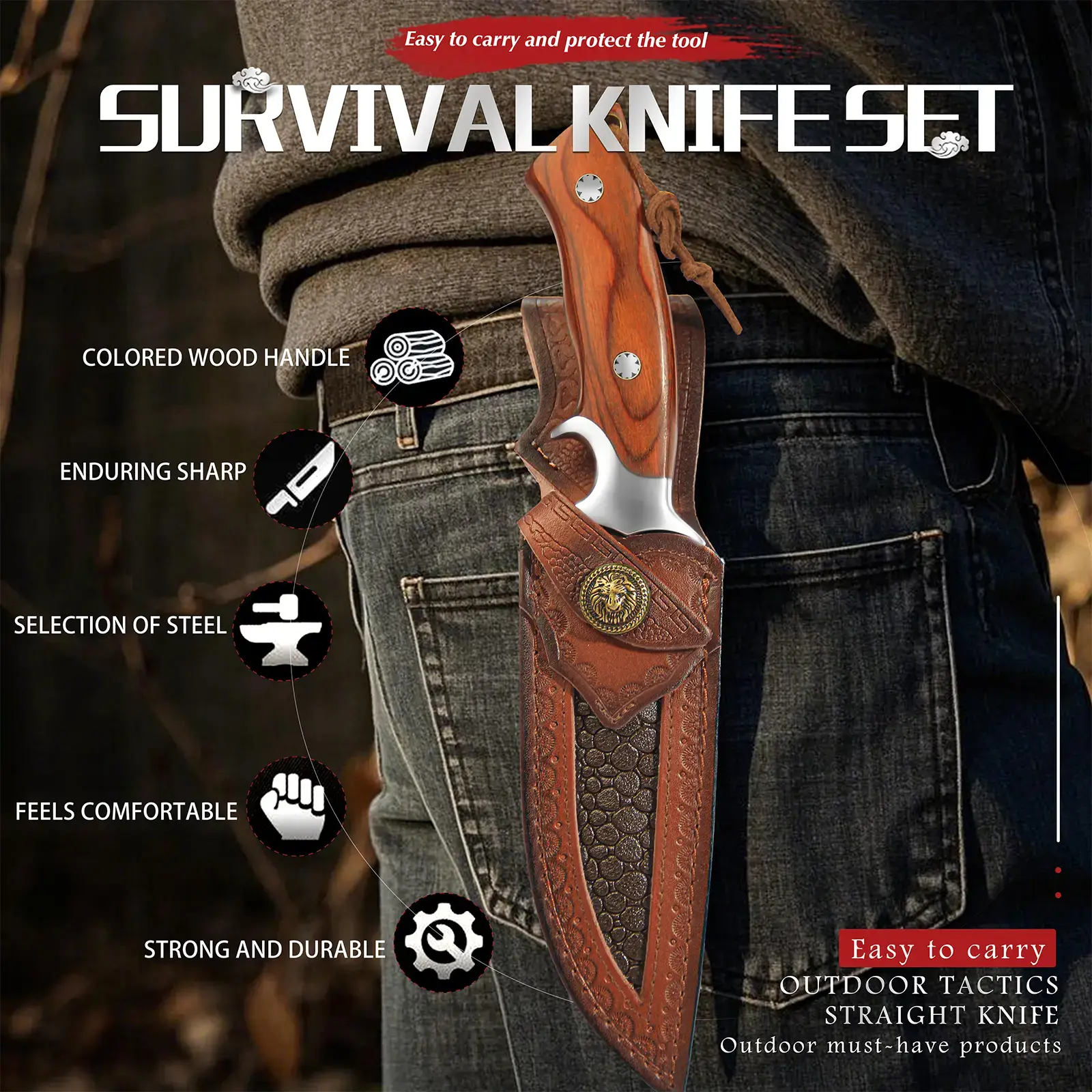 M390 steel knife set (with sheath) — an ideal high-end gift choice. Whether for meal prep in the kitchen or enjoying at the dining table, it’s an essential tool for cutting meat, vegetables, and fruits. A perfect Father’s Day gift, and an excellent presen