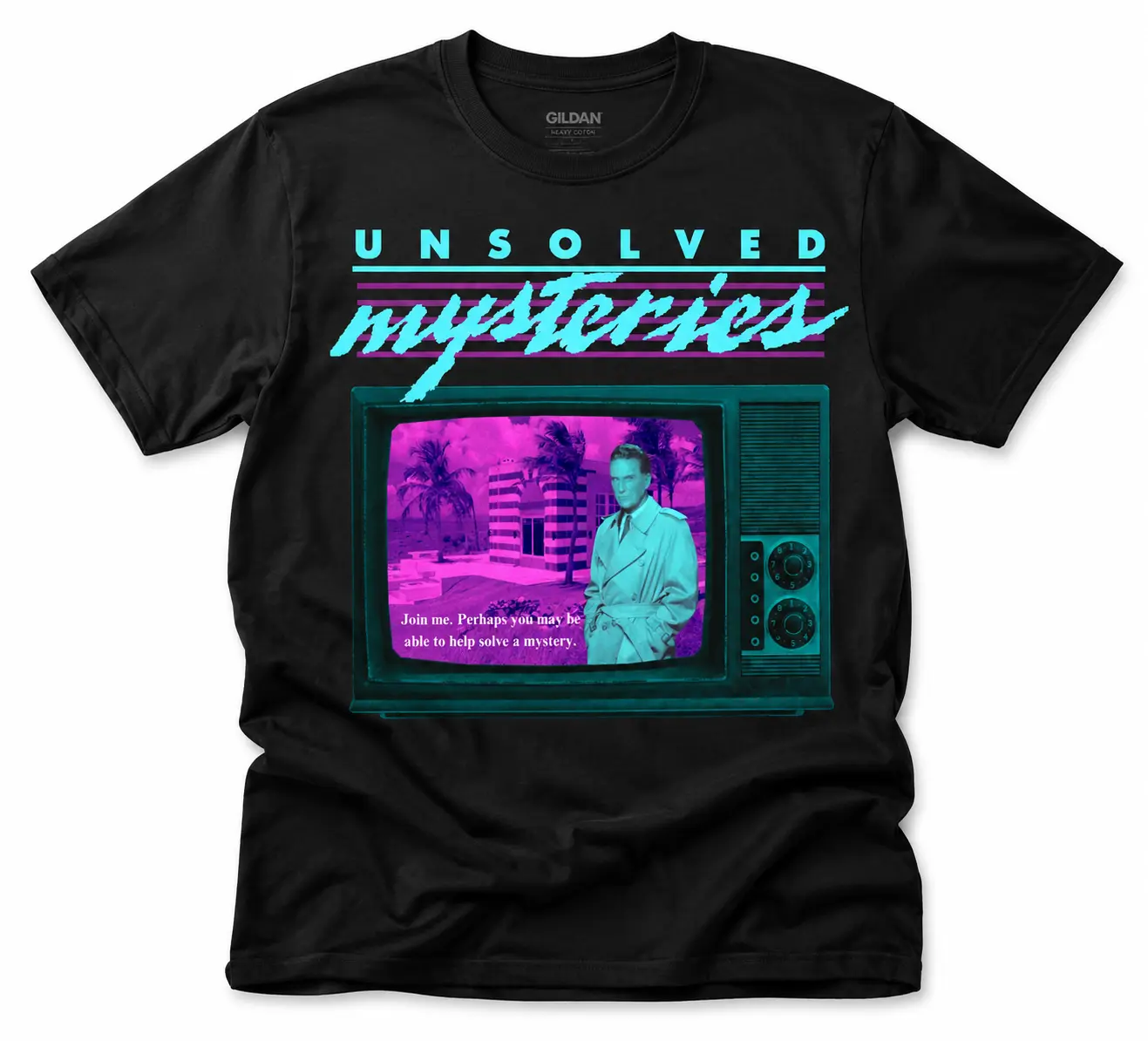 Women's Unsolved Mysteries Retro 80s Horror & True Crime Casual Short-Sleeve Flannel Graphic Top - Vintage VHS Aesthetic Spooky T-Shirt, All, Cold Wash, Everyday, Halloween Enthusiasts, Horror Lovers, Mystery Enthusiasts, True Crime Fans, Regular, Soft Fi