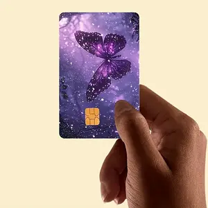 4pcs Colorful Butterfly Bank Card, Credit Card, Debit Card, Transportation Card, Room Key Card, Skin Sticker