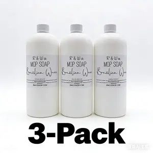 3 pack R&W Co. Highly Scented mop soap (Concentrated Formula)Multi-Surface Concentrated Cleaning Solution DeodorizingFloor CleanerMop Soap for Floor Cleaning Multi-SurfaceBathroom Kitchen Cleaner All-Purpose Floor Mopping Soap
