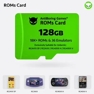 【Superb Games Cards】128GB Compatible with Anbernic: RG34XXSP/RG34XX/RG40XXH/RG40XXV Ready to Play