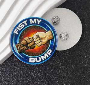 Project Hail Mary merch Fist My Bump Enamel Pins for Backpacks, Jackets, Bags Pinback Brooches for Women Men, High Quality Backpack Accessories