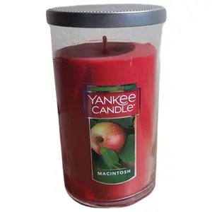 Yankee Candle Macintosh Perfect Pillar Candle Jar 12 OZ