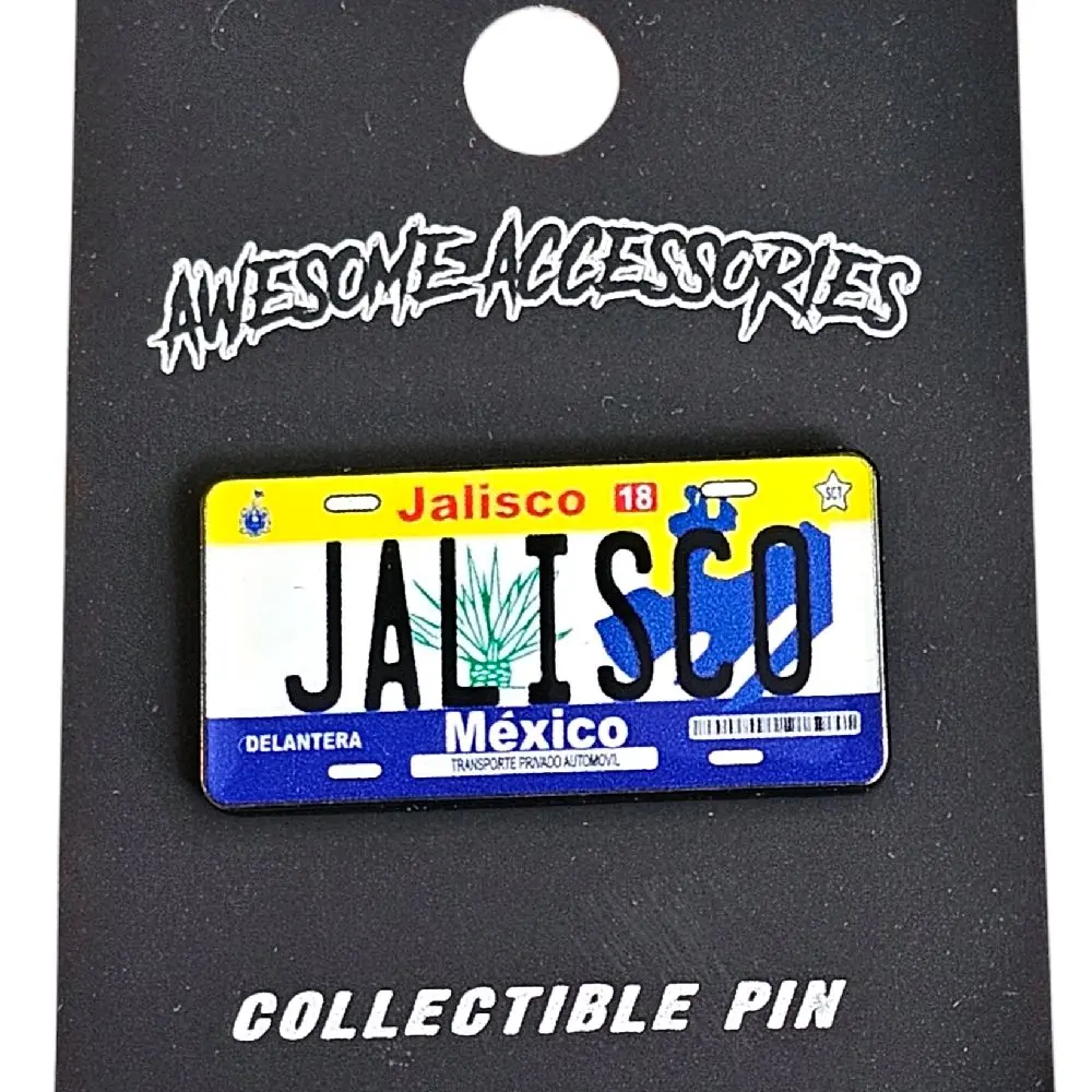Jalisco State Plate Metal Hat Pin Fashion Accessory Soft Enamel Durable Long Lasting Collectible Pin for Hats Backpacks Lanyards Jackets