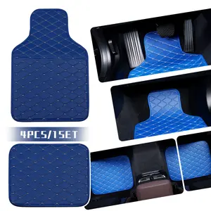 Premium 4PCS Universal Car Floor Mat Set – Heavy Duty All-Season Protection for Sedans, SUVs & Trucks with Full Coverage Design