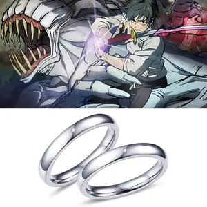 Anime Jujutsu Kaisen Rings Ryomen Sukuna Cosplay Stainless steel Unisex Ring Prop Jewelry Gift Accessories Wholesale