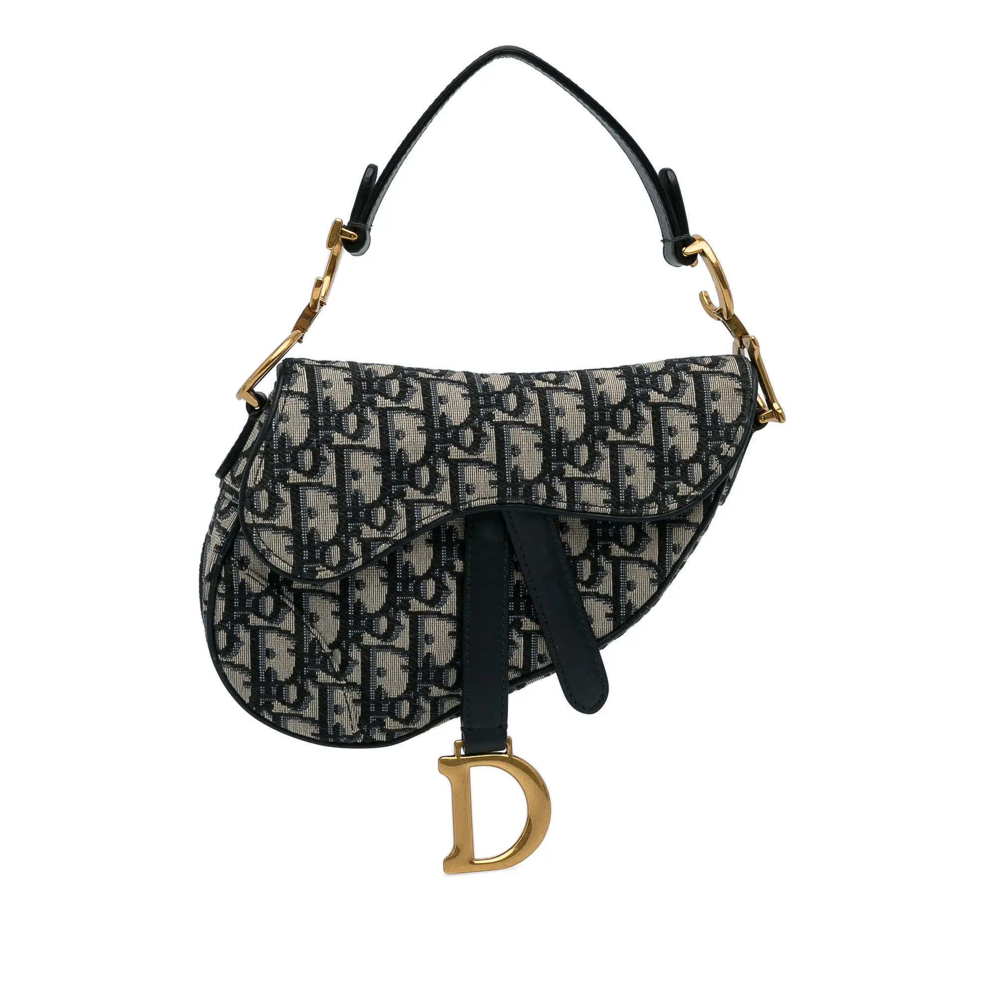 Pre-owned DIOR Canvas Mini Bags Mini Oblique Saddle