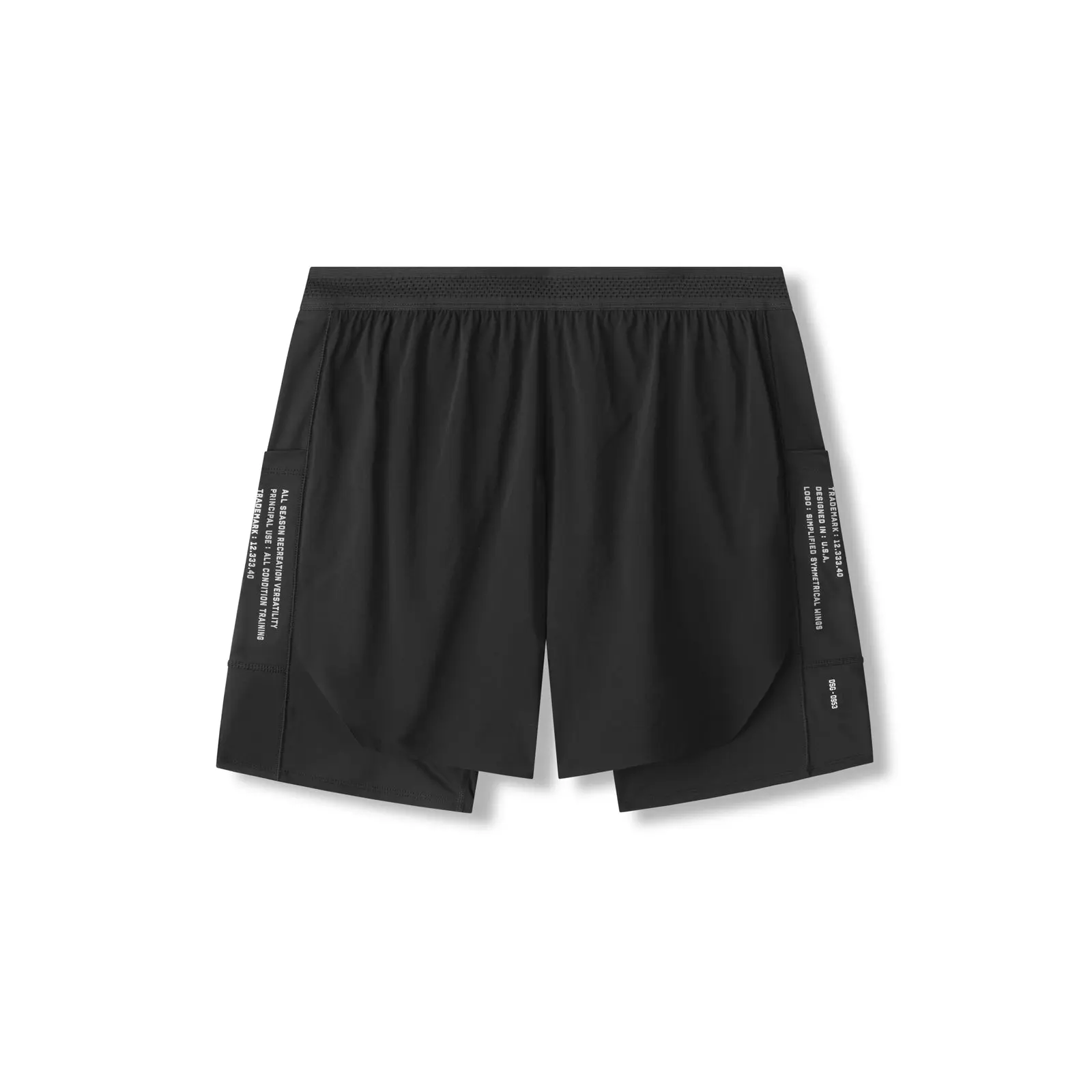Men's Aerotex™ Hybrid Liner Shorts, 2-in-1 Quick-Dry Performance Training Shorts with Liner Pockets and Reflective Details, M, High Intensity, Dual-Tip Drawcord Waist Men's Sports Shorts
