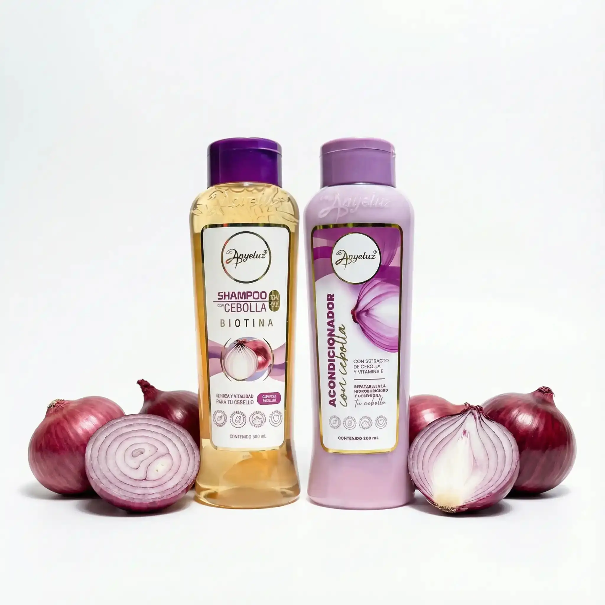 Anyeluz Shampoo de Cebolla y Anyeluz Acondicionador de Cebolla (2 pack)