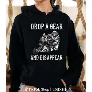 Men’s Women’s Funny Motorcycle Hoodie – Casual Long Sleeve Gift for Riders