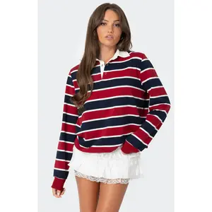 Edikted Women's Hanna Striped Collared Shirt