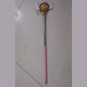 Clear Card Captor Sakura Kinomoto Cosplay Star Magic Telescopic Wand Boxed Model