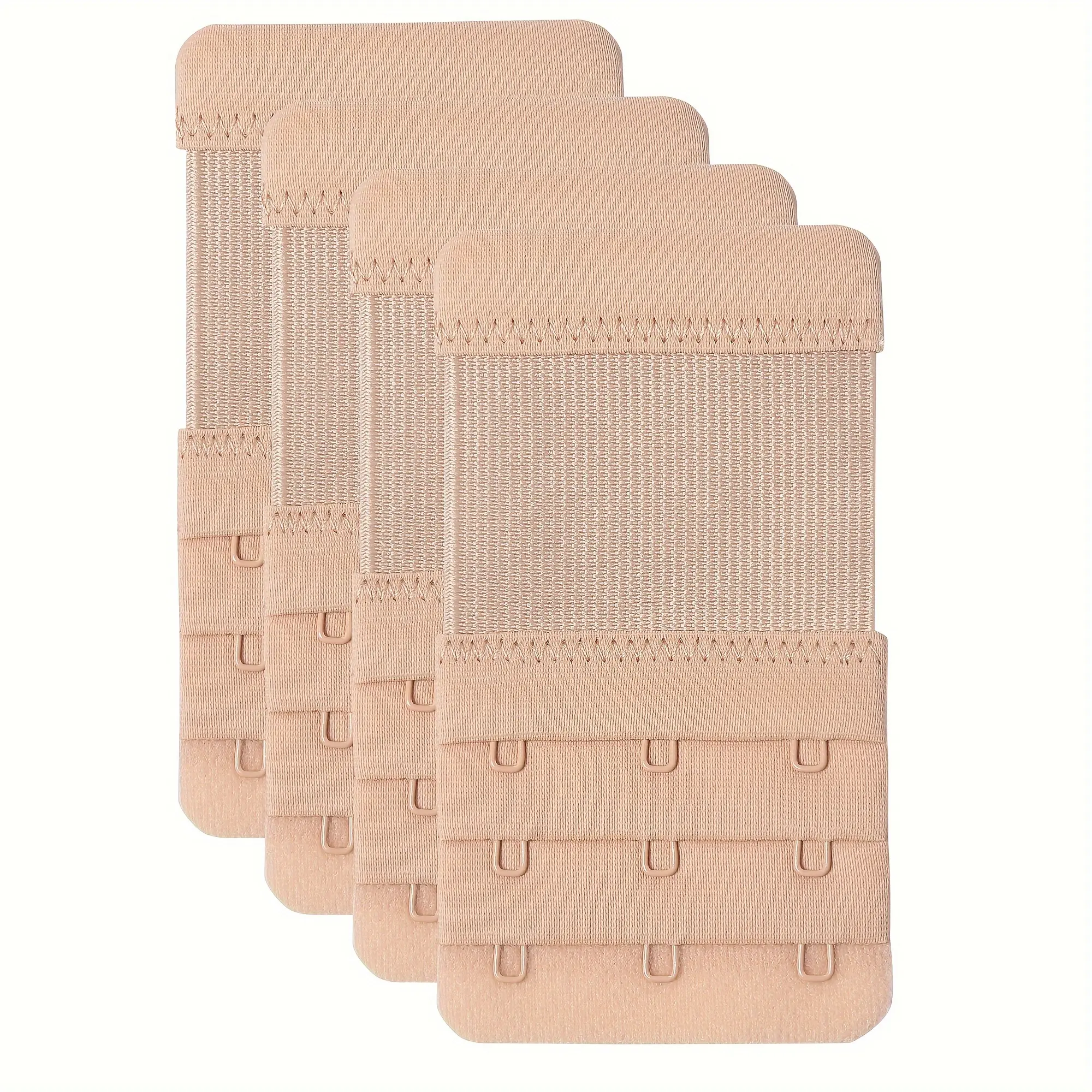 4pcs 3 Hooks Bra Extenders, Adjustable Stretchy Soft & Comfortable Bra Strap Extender, Women's Lingerie & Underwear Accessories Womenswear Lady