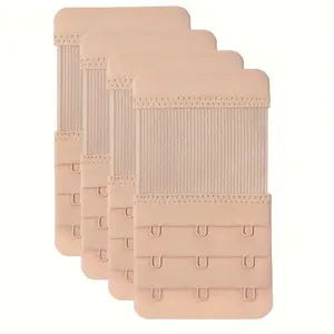 4pcs 3 Hooks Bra Extenders, Adjustable Stretchy Soft & Comfortable Bra Strap Extender, Women's Lingerie & Underwear Accessories Womenswear Lady