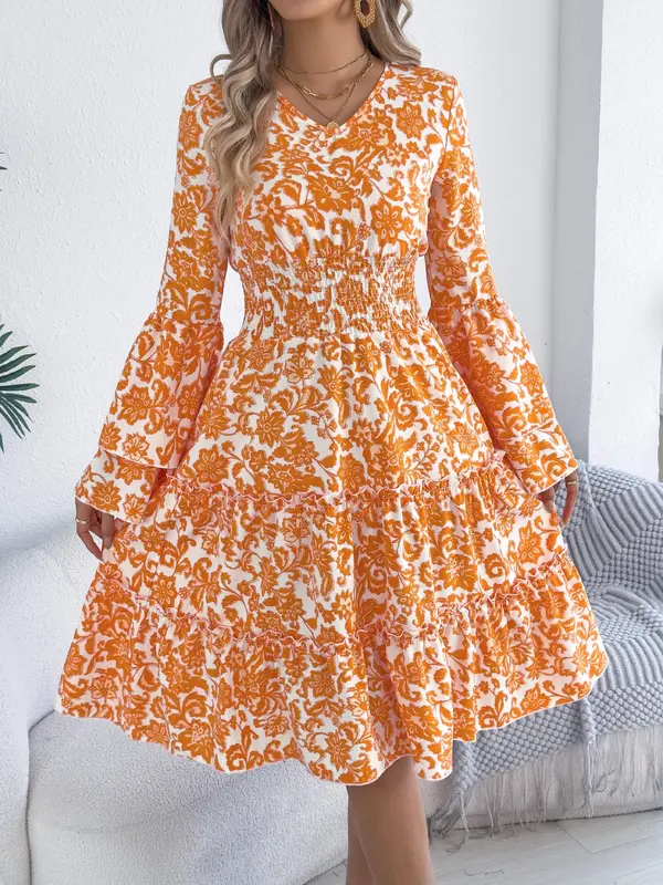 ladies red summer dress Mayoral-Younger Girls Red Shell Dress main image 0