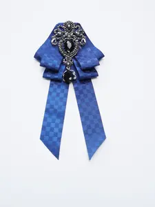 Men's Gothic Style Diamond Bow Tie, Formal Party Business Wear Accessory, Universal Fit, Elegant Men's Dresswear