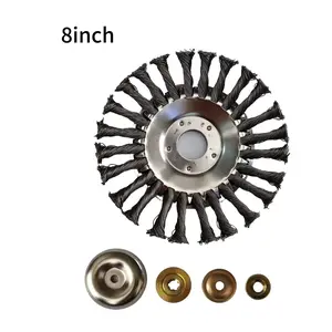 Steel Wire Trimmer Head, Twist Wire Lawn Mower Accessory, for Grass & Moss Removal