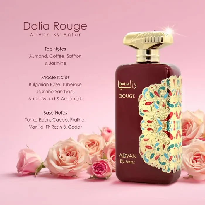 Adyan Dalia Rouge Extrait de Parfum for Women - Original Fragrance