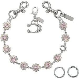 Silver Color Cherry Bag Charm Chain, Fashion Wallet Pendant, Women's Wallet Chain, Stylish Accessory for Bags