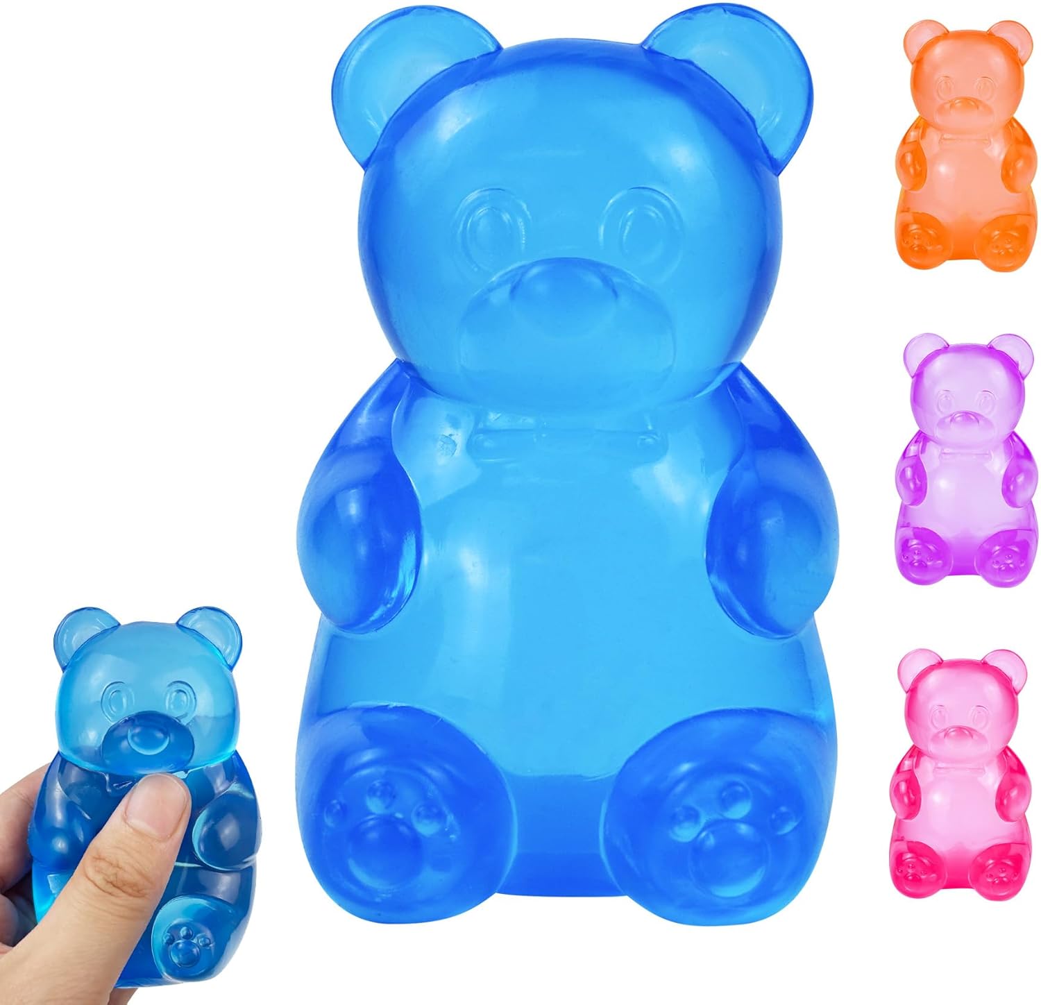 Gummy Bear & Sugar Ball designs, anxiety relief and focus toy, maltose-filled squeeze toys for sensory play, sensory fidget toys for adults and kids, slow-rising squishy stress ball