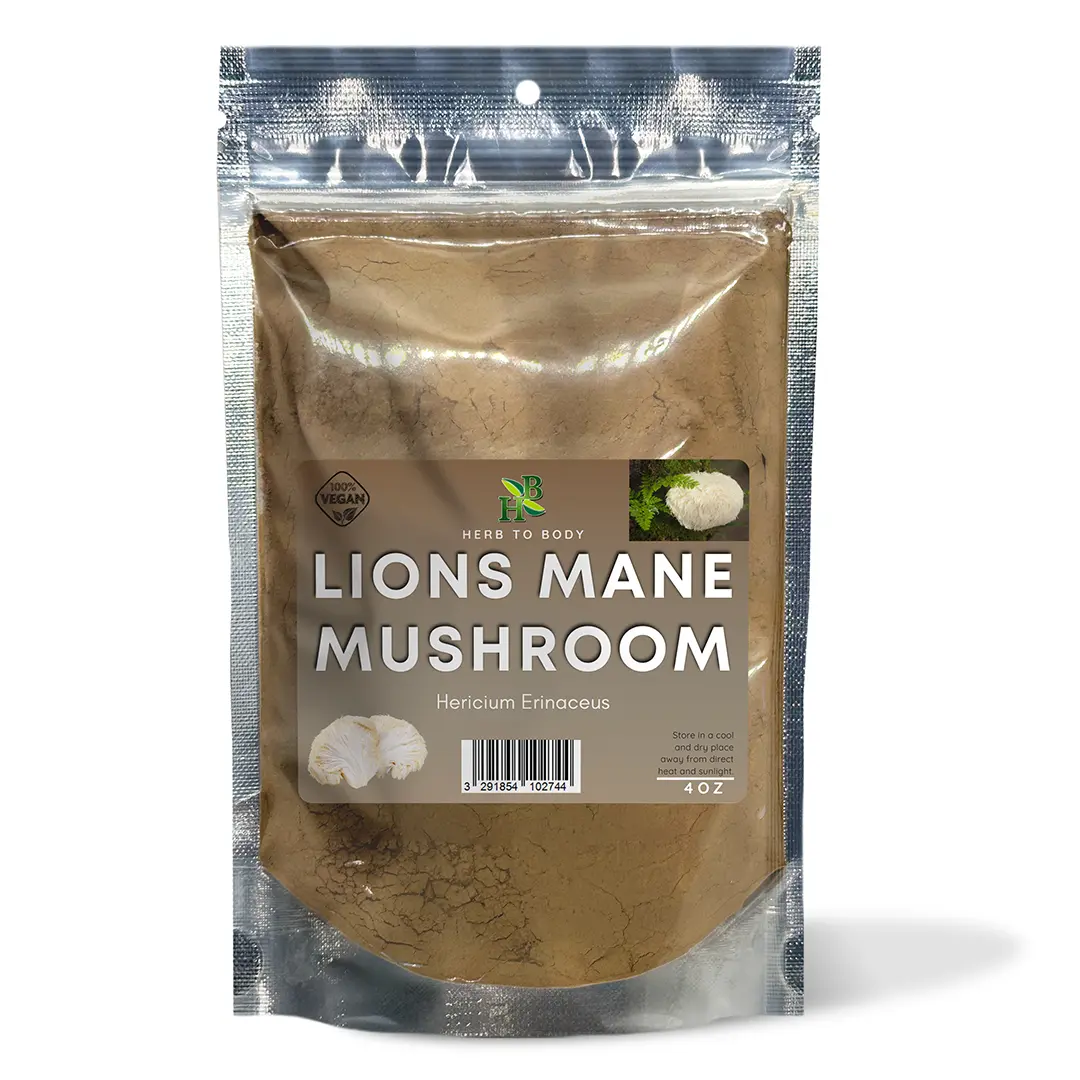 Lion's Mane Mushroom Powder – 4 oz (113 g) | Herb To Body