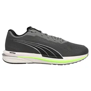PUMA Mens Velocity Nitro Running Sneakers Shoes - Grey
