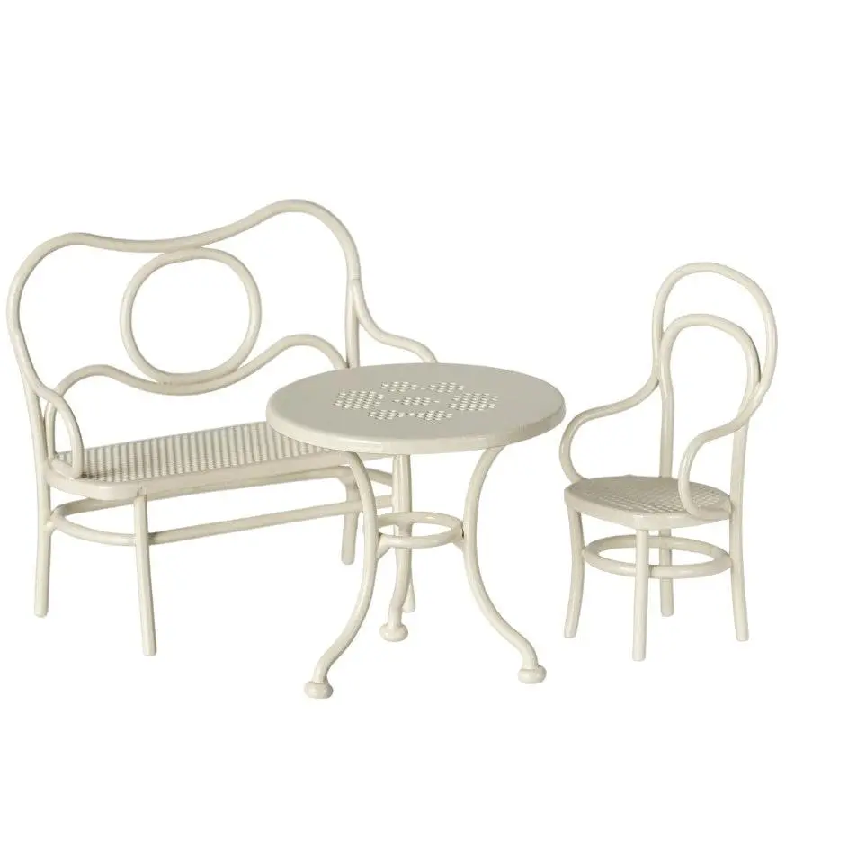 Maileg Cafe Set, Mouse, Small - Off White