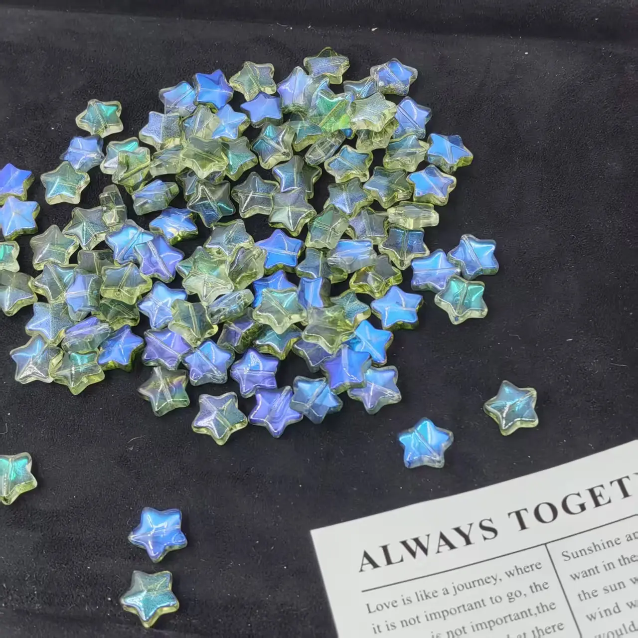 Aurora Star Glass Craft Beads