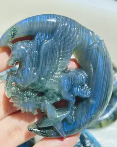 1count Narutal crystal carving lab spuer flashy unicorn