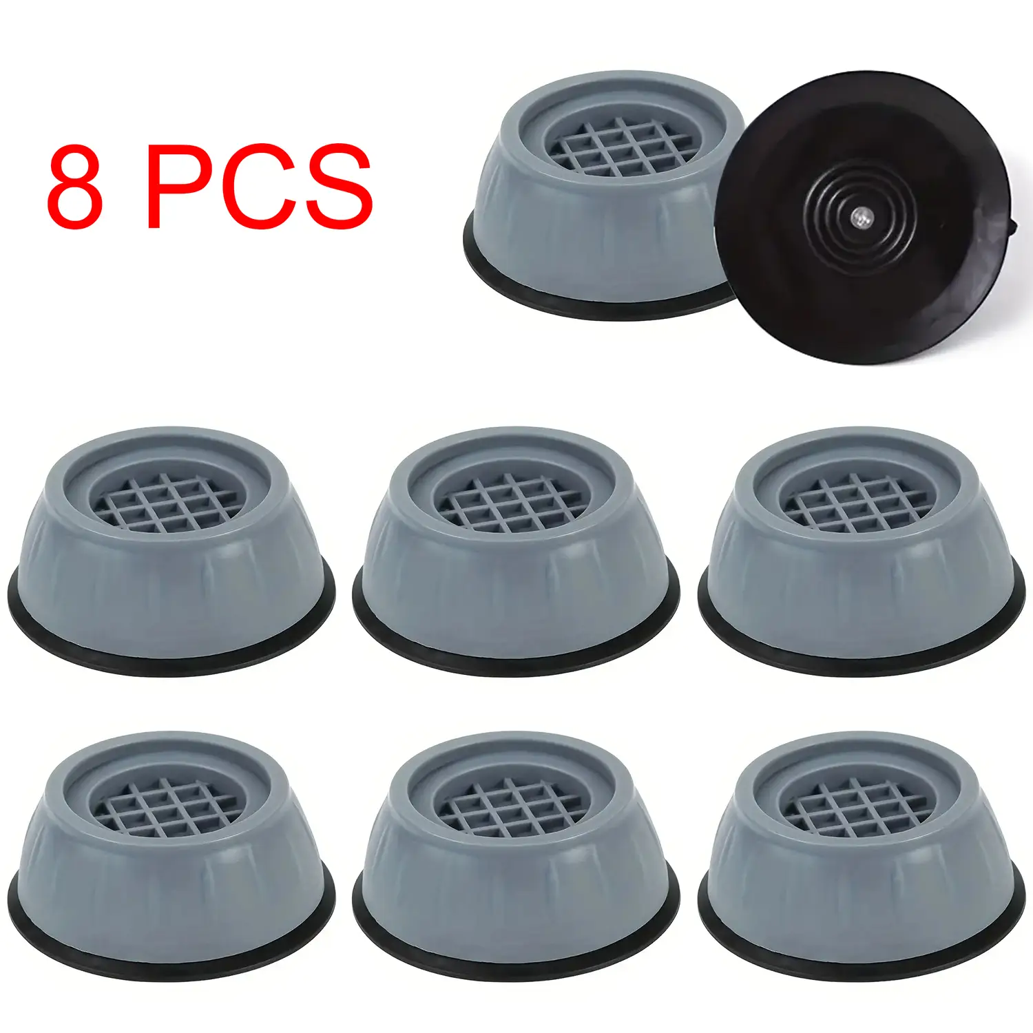 Anti Vibration Pads Washing Machine Support 8 Pcs Shock and Noise Reduction Anti Vibration Rubber Feet Mat.