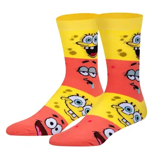 SpongeBob & Patrick Smiley Men's Crew Socks