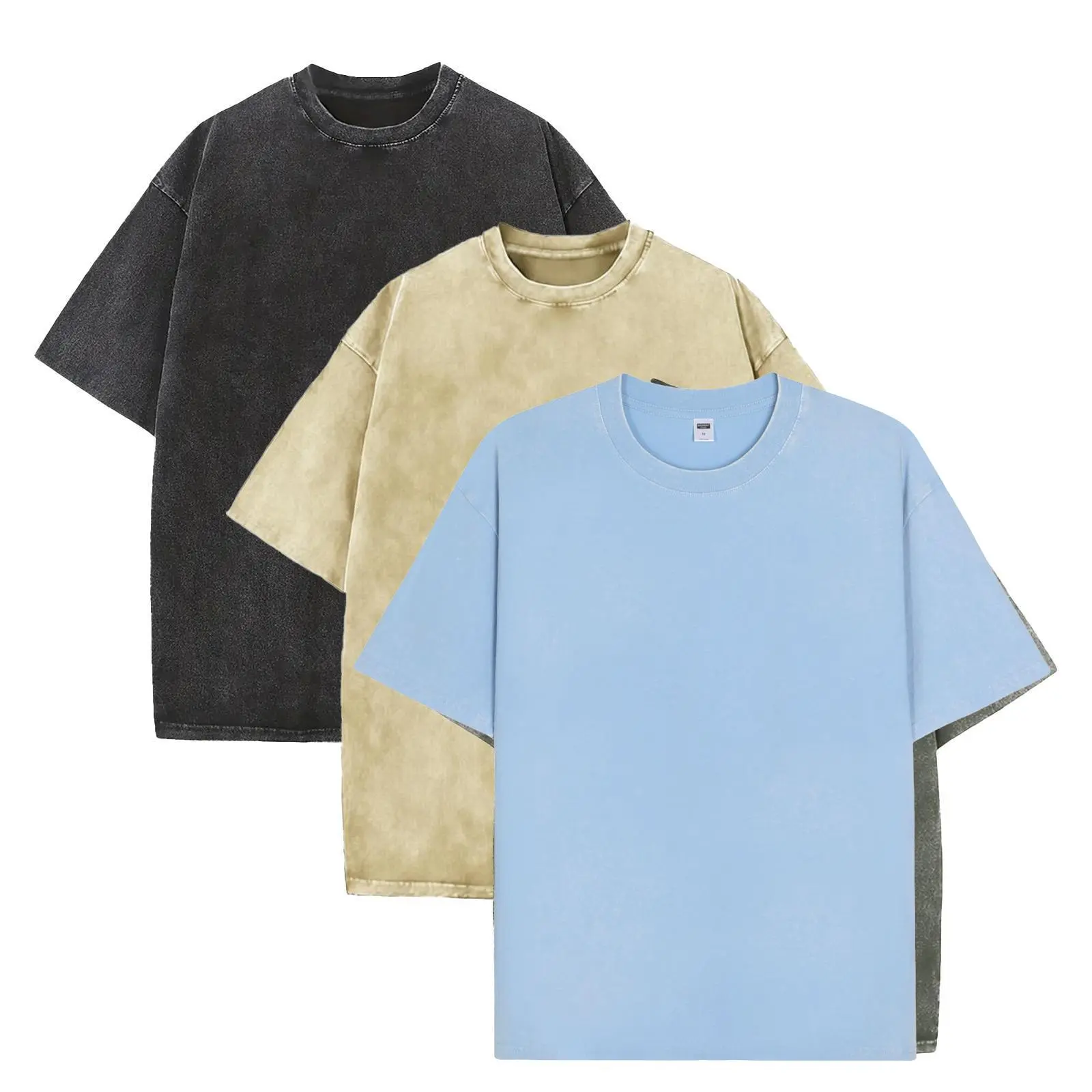 Black + Khaki + Sky Blue