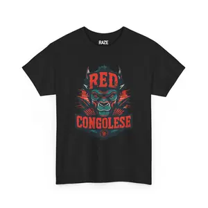 Red Congolese - Unique Cannabis Strain Graphic T-Shirt - 100% US Cotton, Unisex, Multiple Colors & Sizes