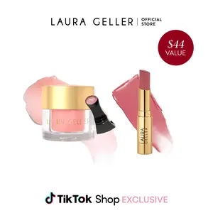 Laura Geller The Perfect Pout Duo Hydrating Lip Mask & Jelly Balm Kit for Dry Lips with Squalane & Vitamin E for Smooth Color & Hydration - Moisture
