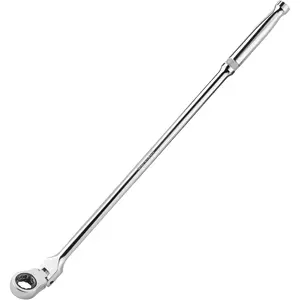Extra Long Flex  Ratchet Wrench, 144-P, Double-Stacked Pawls, CR-V Steel, Compatible with 3/8" Drive Low Profile Impact Sockets
