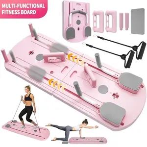 Multi-functional Smart Fitness Board Home Pilates Reformer for Abdominal Core Strength Training Foldable Lightweight Efficient Fitness Equipment