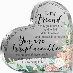 Friends Gifts for Women Friendship Bestie Gifts for Female Best Sunflower Flower Gift Sister Gift Birthday Thank You Gift for Women Acrylic Friendship (Flower Style)