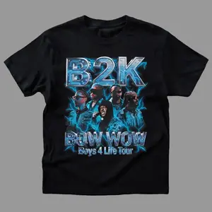 B2K Bow Wow Boys 4 Life Tour 2026 T-Shirt, R&B Hip Hop Concert Graphic Tee, Retro Music Fan Shirt, Vintage Style Tour Merch, Unisex Soft Cotton Apparel, Gift for Fans