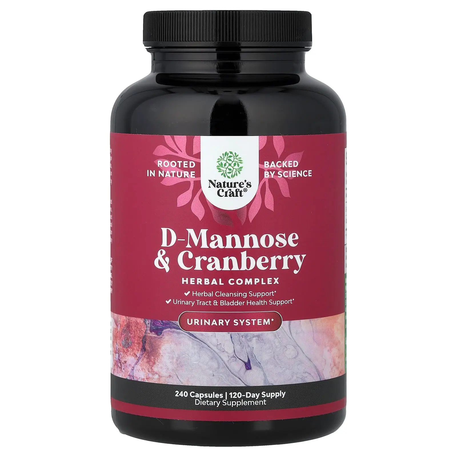 Nature's Craft D-Mannose & Cranberry, 240 Capsules