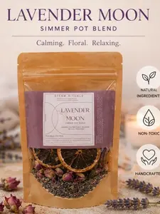 Steam Rituals Lavender Moon Simmer Pot Blend | Calming Botanical Home Fragrance | Organic Simmer Kit