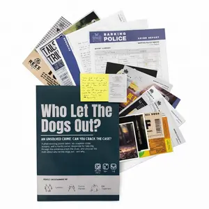 Who Let the Dogs Out Case Detective Game Unsolved Mystery Files, Cold Case Suspense Game, Family Board Game, Family Fun Game, Suitable for Ages 14+, Friends Party Halloween Christmas