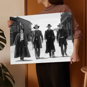 Classic Western Movie "Tombstone" Poster, Wall Art ， Canvas Art Print, Modern Home Bedroom Decor, Hallway & Office Wall Painting, Ideal Gift