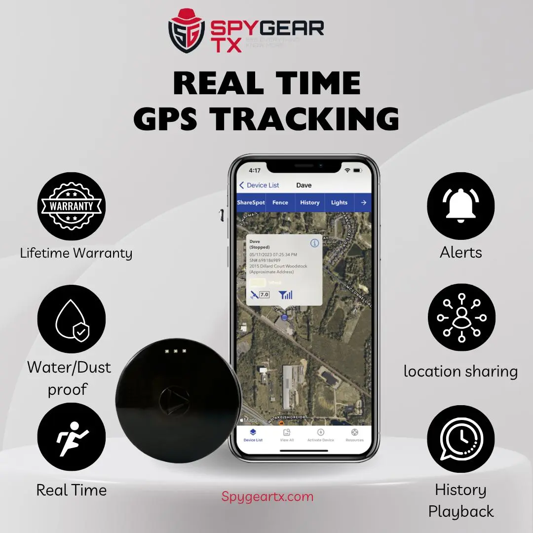 Commercial GPS Tracker for Vehicles, Fleets & Equipment, Real-Time Cellular Tracking, Rugged IP67 Asset Tracker with Motion Alerts, Mobile & Web App