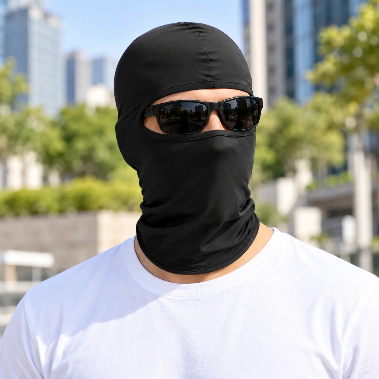 Unisex Adult Full Face Shield, Thin Lightweight Quick Dry UV Protection Face Cover, Breathable Wind Resistant Sports Headwear For Hiking Cycling Motorcycle Fishing Running