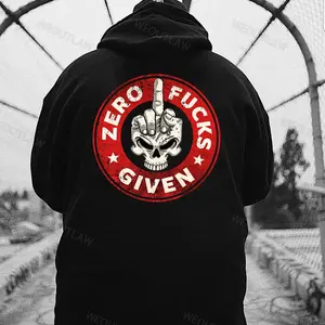 Zero Fvcks Given Print Tshirt, Hoodie, 100% Cotton Unisex Casual Wear, Comfortable All-Season Top, Full Sizes, For Men, For Women